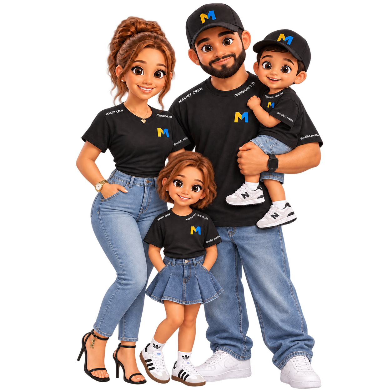 Familia detrás de Maliet Creative